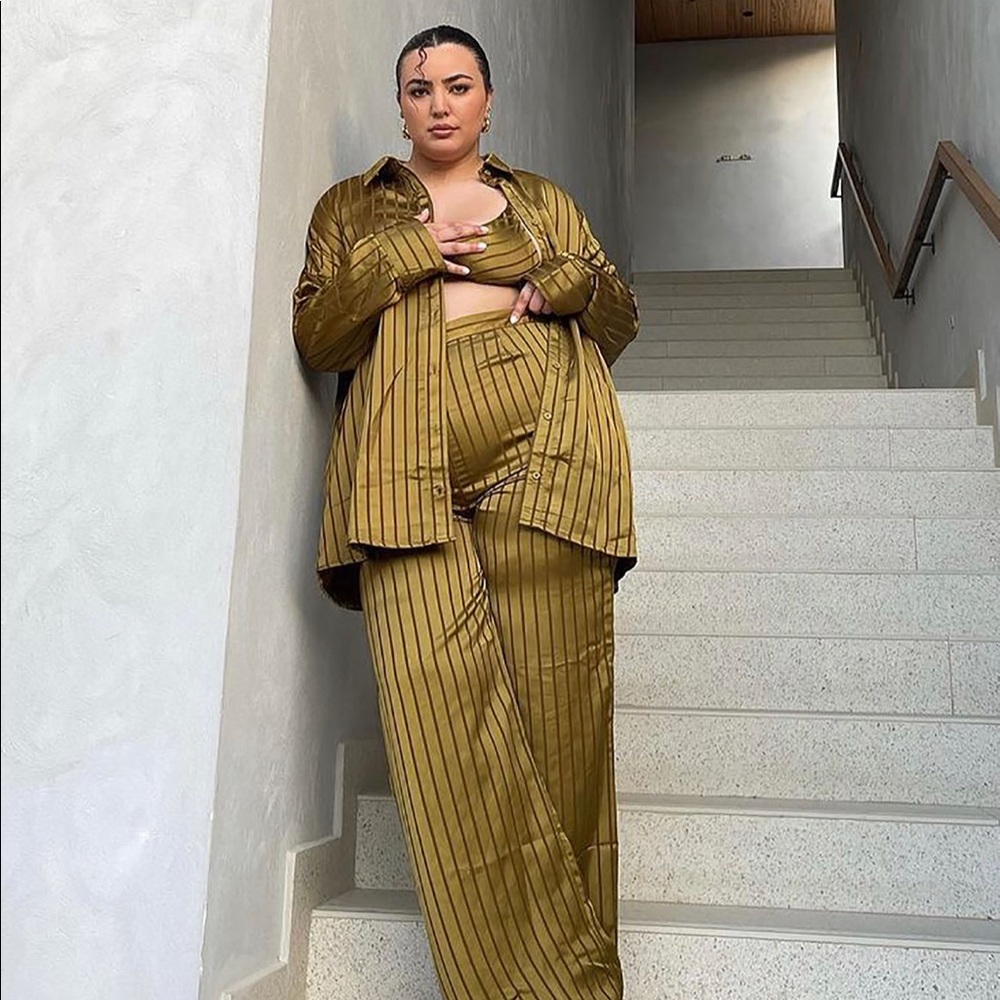 FASHIONNOVA 3 Piece Olive Set